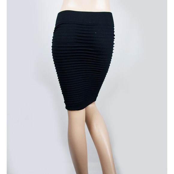 Power Skirt Black Straight Bandage Womens - Picture 2 of 4